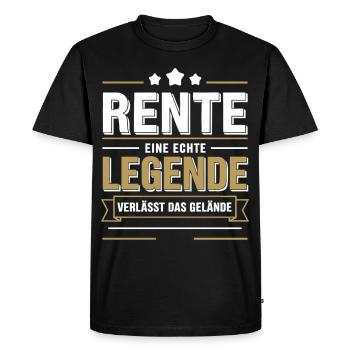 Retirement: A real legend leaves the site - Men's Premium Organic T-Shirt - black - Front - Nico (187cm)