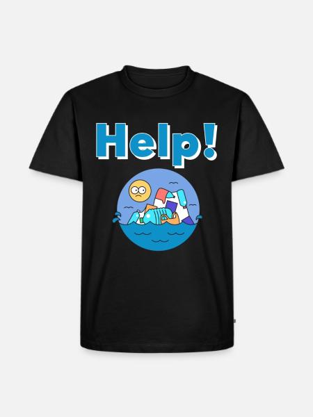 Plastic Nature Conservation Environmental Protection - Men's Premium Organic T-Shirt - black