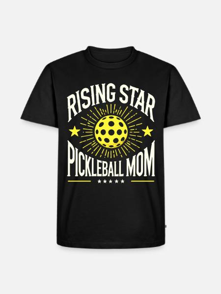 Rising Star Pickleball Mom - Men's Premium Organic T-Shirt - black