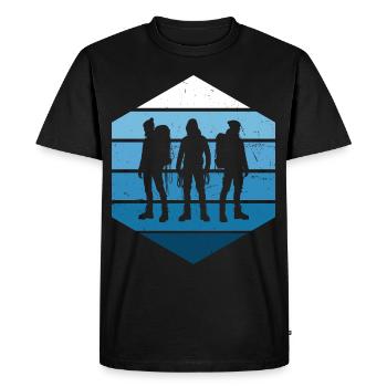 Bouldering Climber Women's Climber Climbing - Men's Premium Organic T-Shirt - black - Front - Nico (187cm)