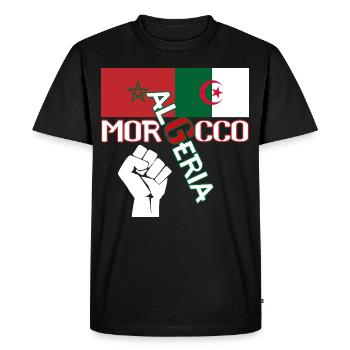 Morocco Algeria Khawa Khawa Maghreb - Men's Premium Organic T-Shirt - black - Front - Nico (187cm)