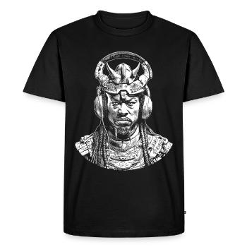 Samurai Vibes: Sons du futur musical - T-shirt Premium bio Homme - noir - Devant - Nico (187cm)