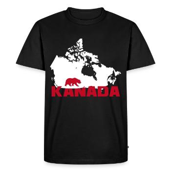 Canada Bear Wild - Men's Premium Organic T-Shirt - black - Front - Nico (187cm)