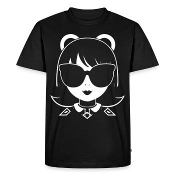 Mignon Anime Girl Gothique Manga Lunettes de soleil de conte de fées - T-shirt Premium bio Homme - noir - Devant - Nico (187cm)