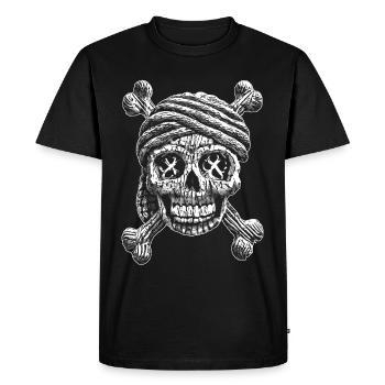 Tatouage des ténèbres : Crâne T-shirt - T-shirt Premium bio Homme - noir - Devant - Nico (187cm)