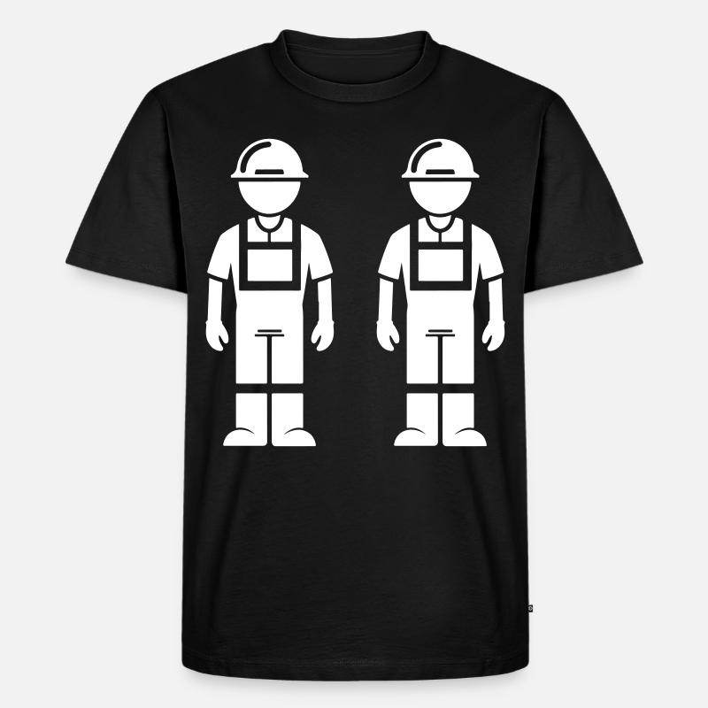 Construction Worker Team - Men's Premium Organic T-Shirt - black