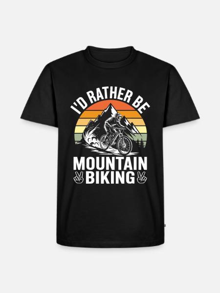 VTT Vélo Cyclisme - T-shirt Premium bio Homme - noir