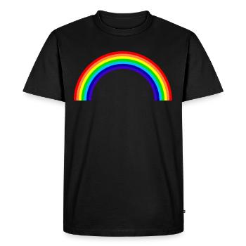 Rainbow - Men's Premium Organic T-Shirt - black - Front - Nico (187cm)