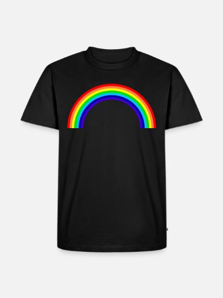 Rainbow - Men's Premium Organic T-Shirt - black