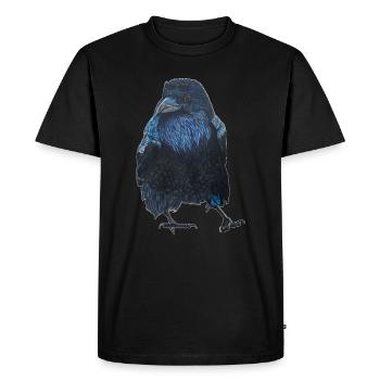 Raven Crow Walking - Men's Premium Organic T-Shirt - black - Front - Nico (187cm)