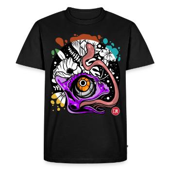 Gecko - T-shirt Premium bio Homme - noir - Devant - Nico (187cm)