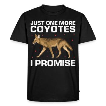 Conception de coyote pour les réacteurs de coyote - T-shirt Premium bio Homme - noir - Devant - Nico (187cm)
