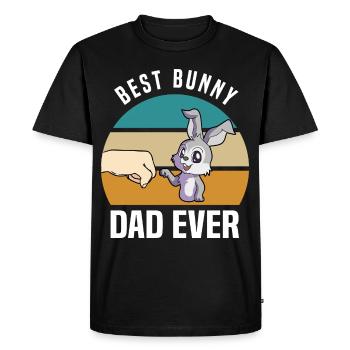 Hare - Men's Premium Organic T-Shirt - black - Front - Nico (187cm)