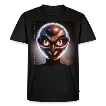 monster #009 Future - Men's Premium Organic T-Shirt - black - Front - Nico (187cm)
