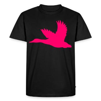 Canard – Parfait pour les chasseurs et les amoureux de la nature - T-shirt Premium bio Homme - noir - Devant - Nico (187cm)