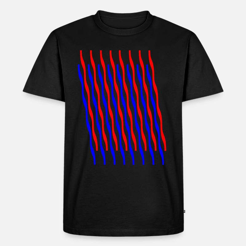 Zickzack 2 - Männer Premium Bio T-Shirt - Schwarz
