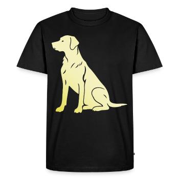 Teckel Teckel Silhouette Chien Silhouette - T-shirt Premium bio Homme - noir - Devant - Nico (187cm)