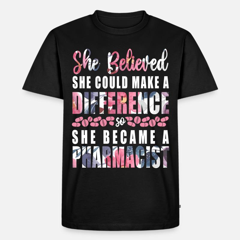 Pharmacy Tech Technician - Men's Premium Organic T-Shirt - black