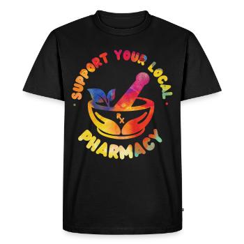 Pharmacy Tech Technician - Men's Premium Organic T-Shirt - black - Front - Nico (187cm)