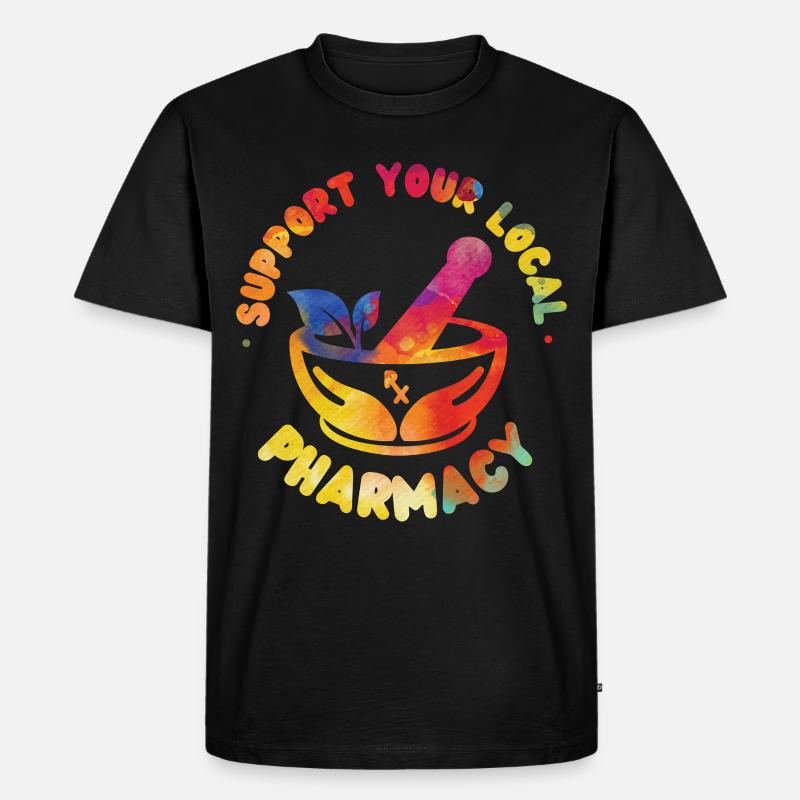 Pharmacy Tech Technician - Männer Premium Bio T-Shirt - Schwarz