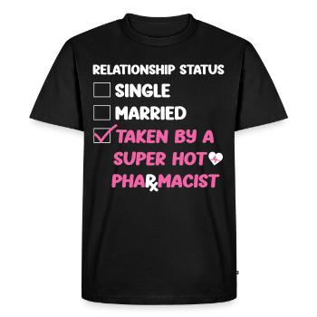 Technicien en pharmacie - T-shirt Premium bio Homme - noir - Devant - Nico (187cm)