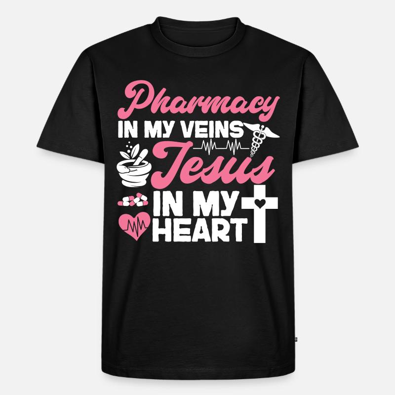 Pharmacy Tech Technician - Men's Premium Organic T-Shirt - black