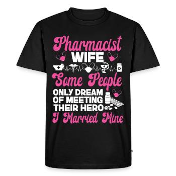 Pharmacy Tech Technician - Men's Premium Organic T-Shirt - black - Front - Nico (187cm)