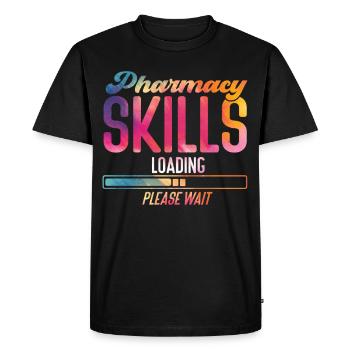 Technicien en pharmacie - T-shirt Premium bio Homme - noir - Devant - Nico (187cm)