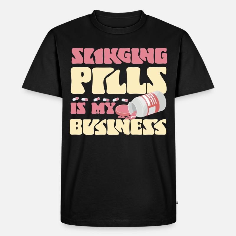 Pharmacy Tech Technician - Männer Premium Bio T-Shirt - Schwarz