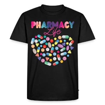 Pharmacy Tech Technician - Men's Premium Organic T-Shirt - black - Front - Nico (187cm)