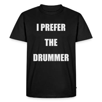 Band Groupie Concert Festival Drummer Drummer - Men's Premium Organic T-Shirt - black - Front - Nico (187cm)