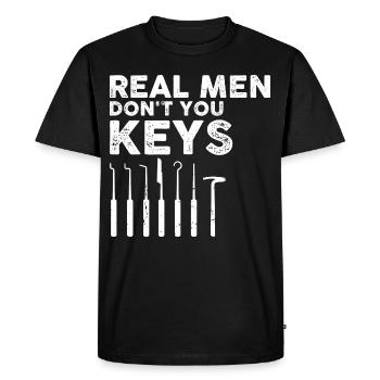 Hommes Schlosdienst Technicien de verrouillage Conception - T-shirt Premium bio Homme - noir - Devant - Nico (187cm)