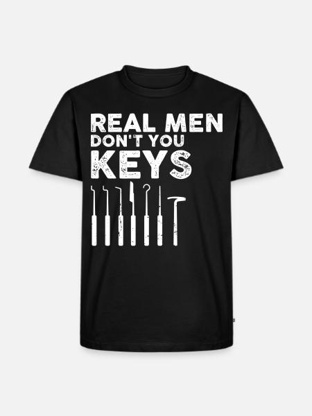 Men Schlosdienst Locking Technician Design - Men's Premium Organic T-Shirt - black