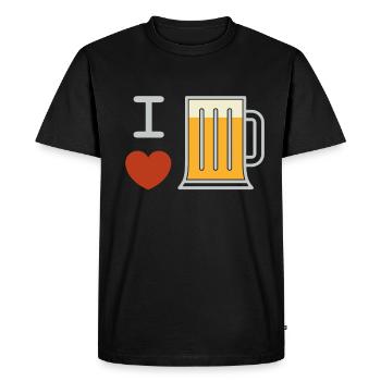 Beer Sayings Festival Après Ski Party Mallorca - Men's Premium Organic T-Shirt - black - Front - Nico (187cm)