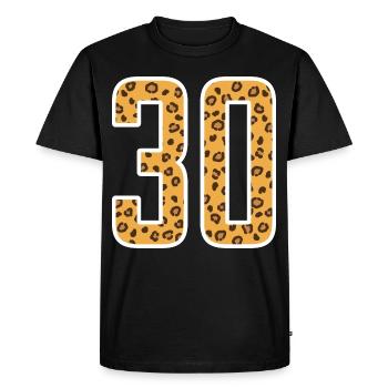 30 Number 30 years gift idea - Men's Premium Organic T-Shirt - black - Front - Nico (187cm)