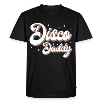 Retro Disco Daddy, 60s 70s 80s 90 Costume de fête - T-shirt Premium bio Homme - noir - Devant - Nico (187cm)