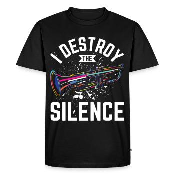 Trumpet TrumpetEr Trumpet Player Music Band - Men's Premium Organic T-Shirt - black - Front - Nico (187cm)