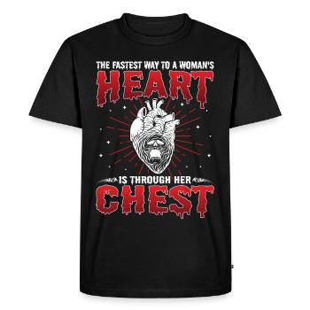Zombie Horror Horror Film Festival + Halloween - Men's Premium Organic T-Shirt - black - Front - Nico (187cm)