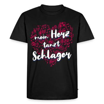 Fête de la musique folklorique Festival de village Ouftit Schlager allemand - T-shirt Premium bio Homme - noir - Devant - Nico (187cm)