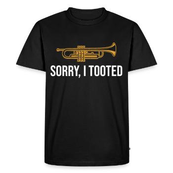Trumpet TrumpetEr Trumpet Player Music Band - Men's Premium Organic T-Shirt - black - Front - Nico (187cm)