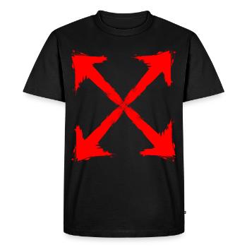 Red Arrow - T-shirt Premium bio Homme - noir - Devant - Nico (187cm)