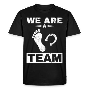 Horse Rider Riding Horses Love - Men's Premium Organic T-Shirt - black - Front - Nico (187cm)