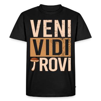 Champignons Champignons Porcines Champignons Collectionneurs Chanterelles - T-shirt Premium bio Homme - noir - Devant - Nico (187cm)