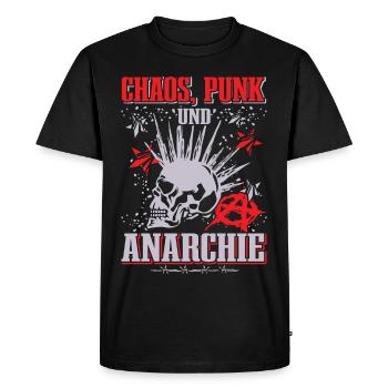 Punk Rock Pogo Anarchie Punks Punk Rocker Punk - T-shirt Premium bio Homme - noir - Devant - Nico (187cm)