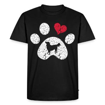 Chien, meilleur propriétaire de chien de fée homme, chiens de femme - T-shirt Premium bio Homme - noir - Devant - Nico (187cm)