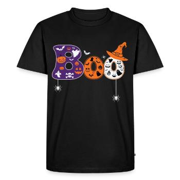 Horror Witch Horror Film Festival + Halloween - Men's Premium Organic T-Shirt - black - Front - Nico (187cm)