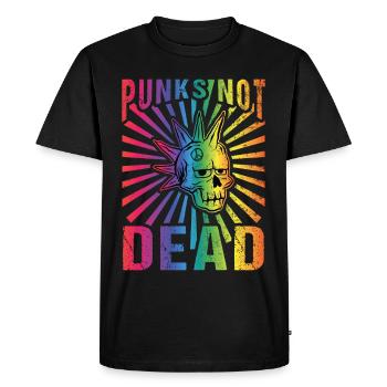Punk Rock Pogo Anarchie Punks Punk Rocker Punk - T-shirt Premium bio Homme - noir - Devant - Nico (187cm)
