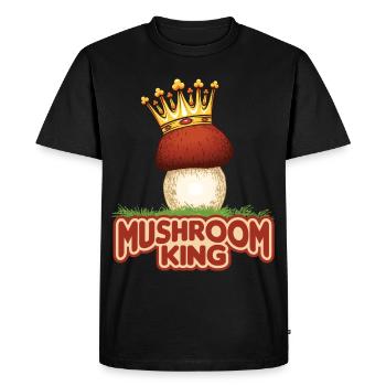 Champignons Champignons Porcines Champignons Collectionneurs Chanterelles - T-shirt Premium bio Homme - noir - Devant - Nico (187cm)