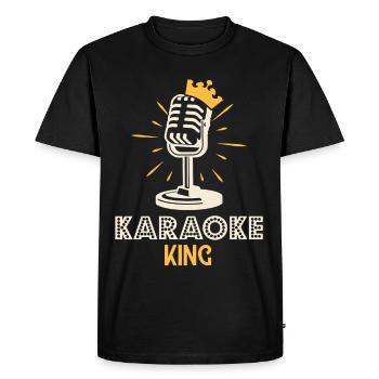 King Karaoke Bar, Party, Company Party Men Men - Men's Premium Organic T-Shirt - black - Front - Nico (187cm)