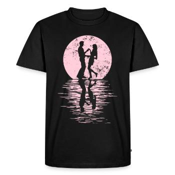 Danseurs Danse Couple Danse, Danse Rumba Renard Tango Salsa - T-shirt Premium bio Homme - noir - Devant - Nico (187cm)